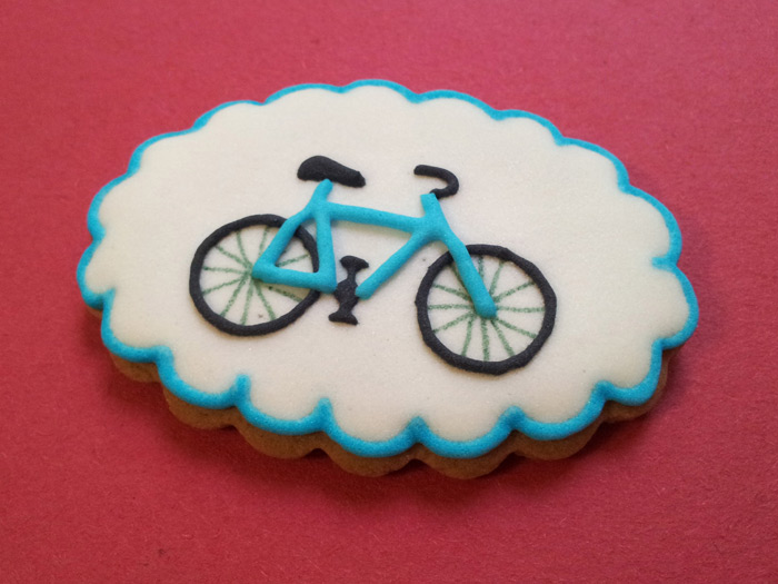 Biscoitos Decorados de Bicicleta
