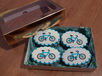 Biscoitos Decorados de Bicicleta