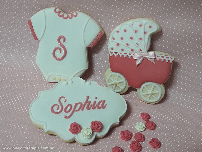 Biscoito Decorado Ch de Beb da Sophia