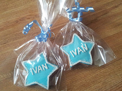 Biscoitos Decorados de Estrelinhas para o Ivan
