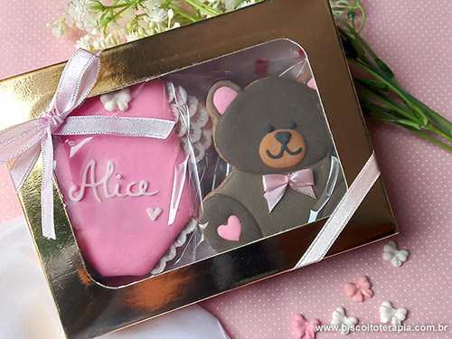 Biscoitos Decorados para o Nascimento da Alice