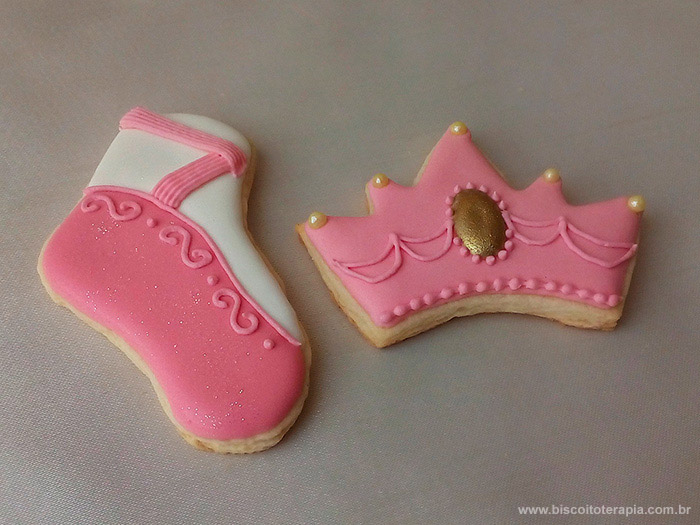 Biscoitos Decorados de Princesa Bailarina