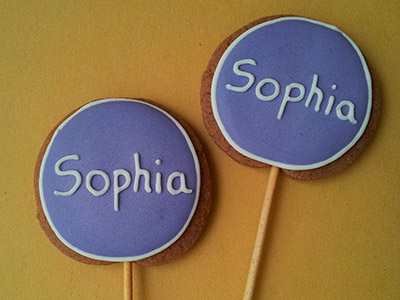 Biscoitos Decorados de Princesa Sophia