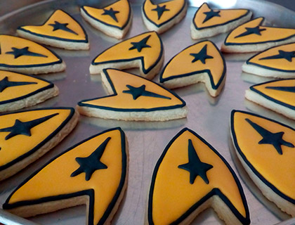 Biscoitos Decorados de Star Trek